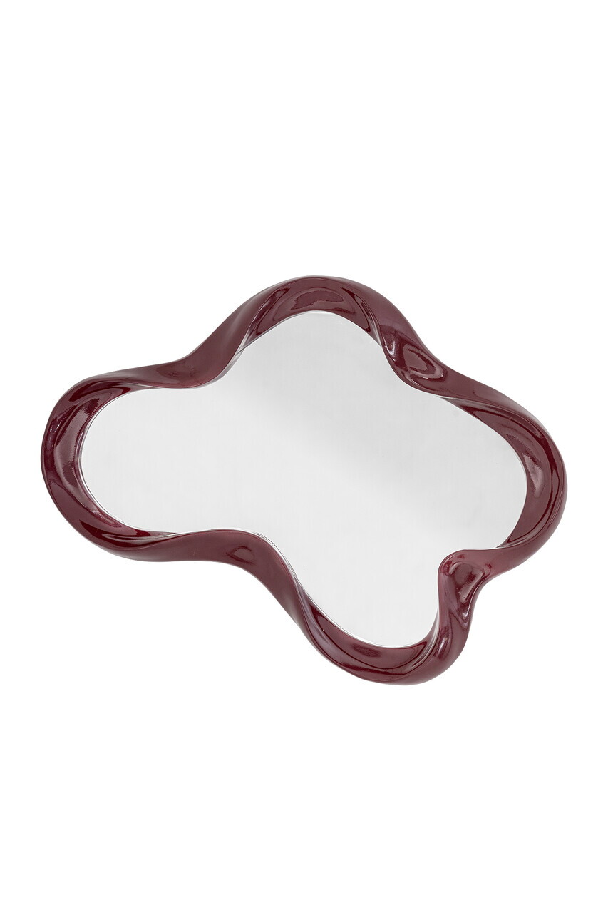 Oglinda decorativa, Bloomingville, Violeta, 47x7x62 cm, polirasina, rosu - imagine 5